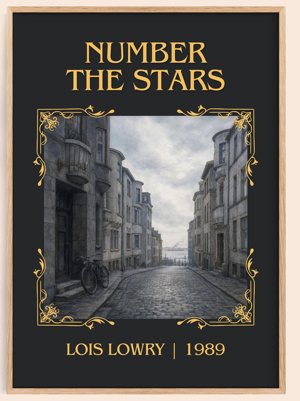 Number the Stars Classic Book Art Print by Lois Lowry – book poster