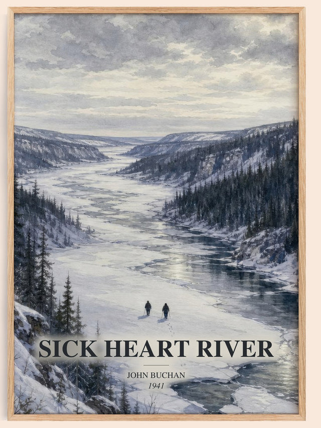 Sick Heart River Book Watercolour Illustration by John Buchan