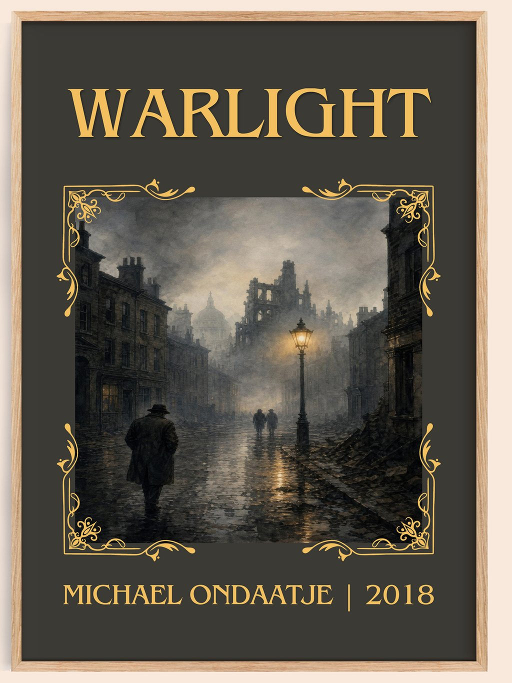Warlight Classic Book Art Print by Michael Ondaatje – book poster
