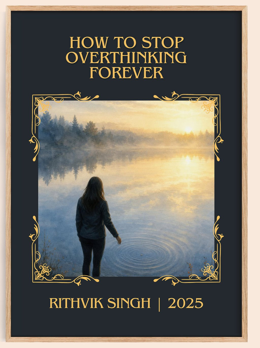 How To Stop Overthinking Forever Classic Book Art Print by R. Singh – book poster