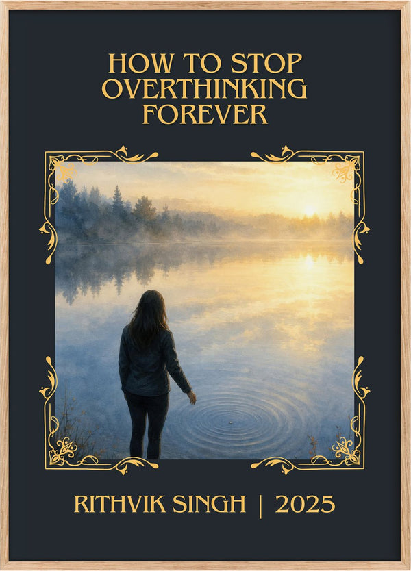 How To Stop Overthinking Forever Classic Book Art Print by R. Singh