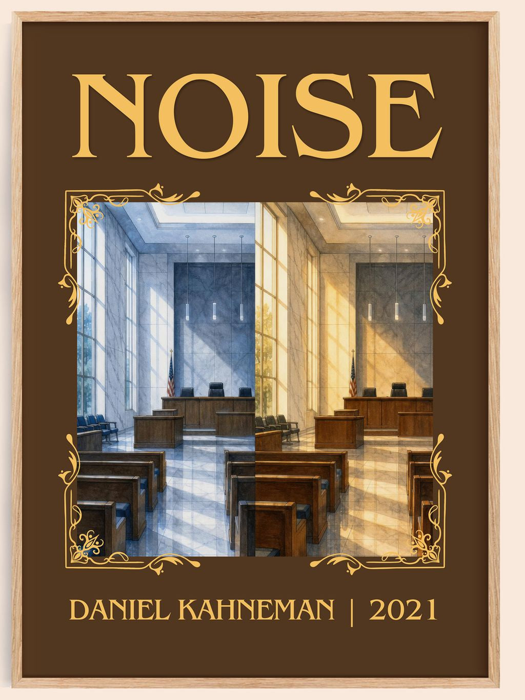 Noise Classic Book Art Print by Daniel Kahneman – book poster