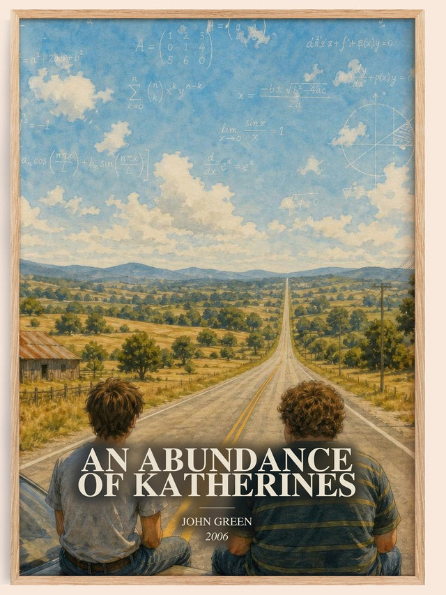 An Abundance Of Katherines Book Watercolour Illustration by John Green