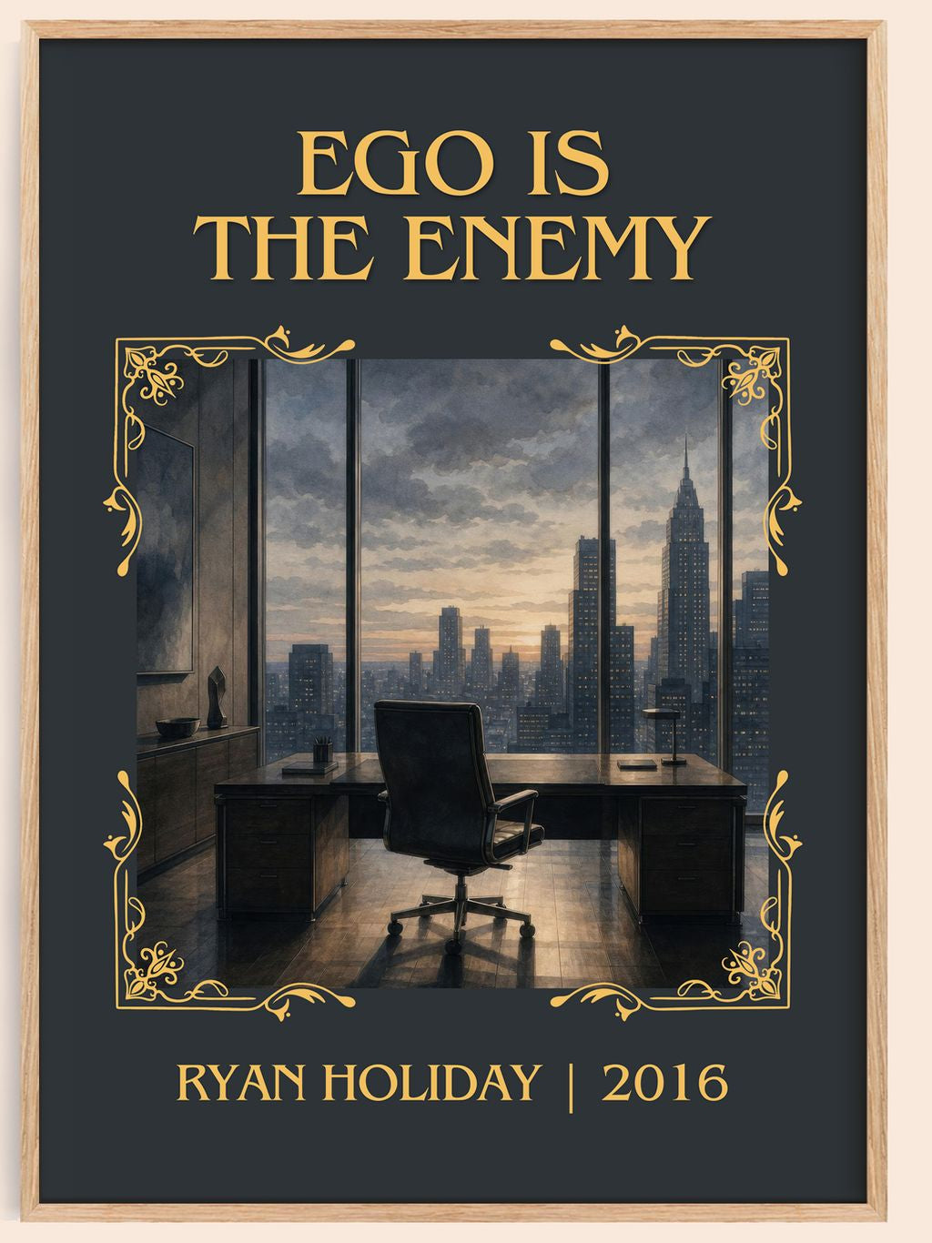Ego is the Enemy Classic Book Art Print by Ryan Holiday – book poster