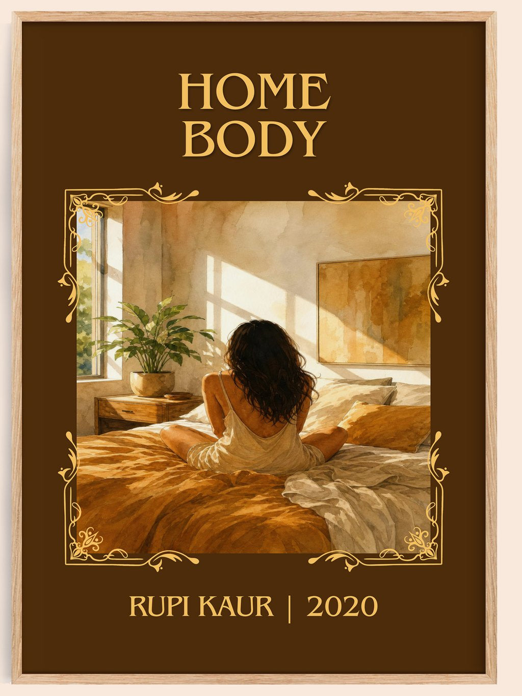 Home Body Classic Book Art Print by Rupi Kaur – book poster