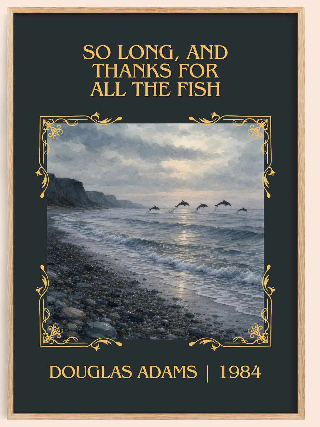 So long, and thanks for all the fish Classic Book Art Print by Douglas Adams – book poster