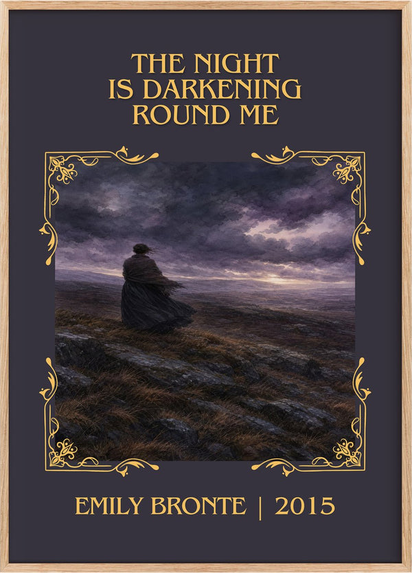 The Night is Darkening Round Me Classic Book Art Print by Emily Brontë
