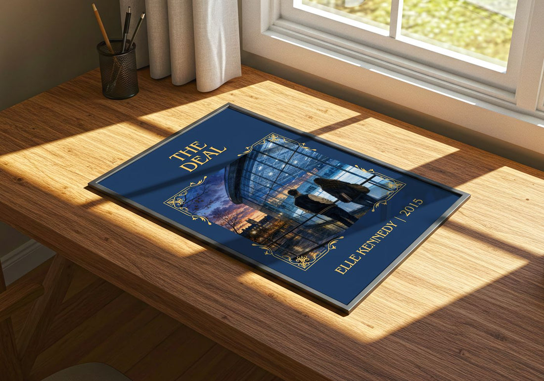The Deal Classic Book Art Print by Elle Kennedy – print on a sunlit desk
