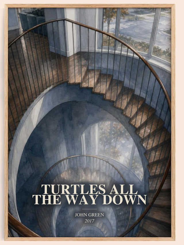 Turtles All The Way Down Book Watercolour Illustration by John Green