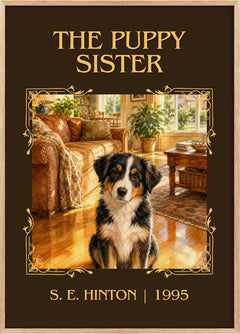 The Puppy Sister Classic Book Art Print by S. E. Hinton