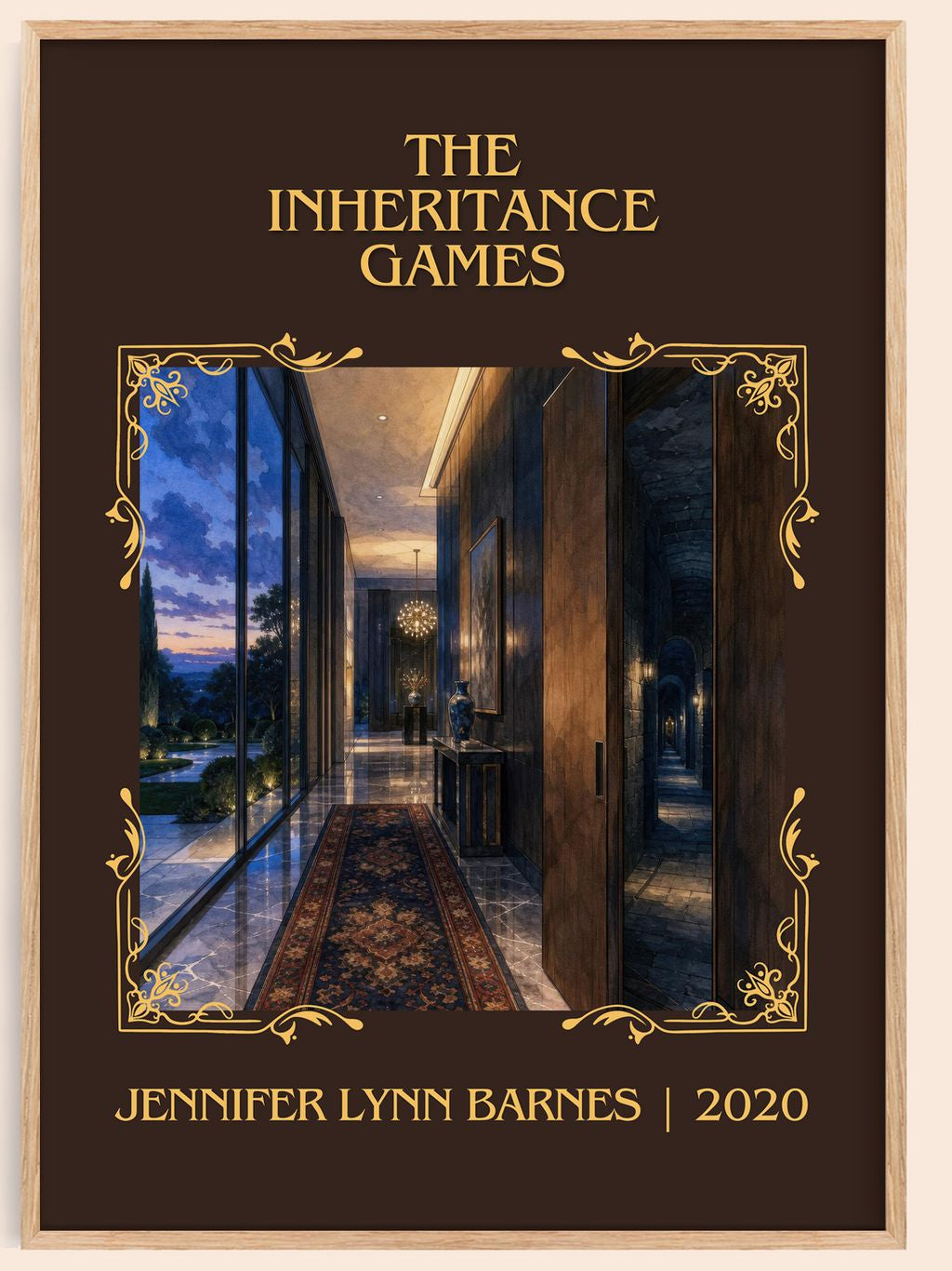 The Inheritance Games Classic Book Art Print by Jennifer Lynn Barnes – book poster