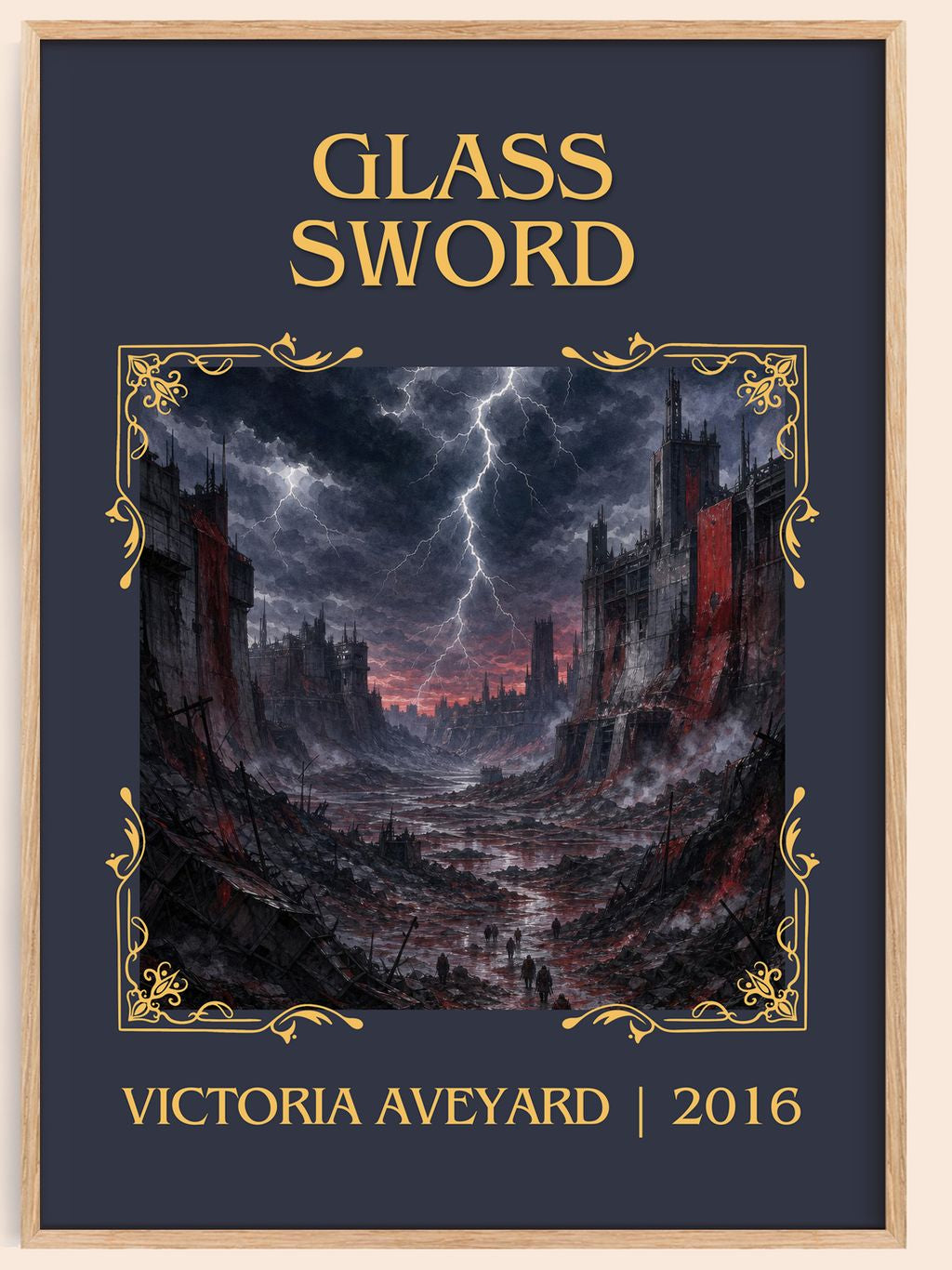 Glass Sword Classic Book Art Print by Victoria Aveyard – book poster