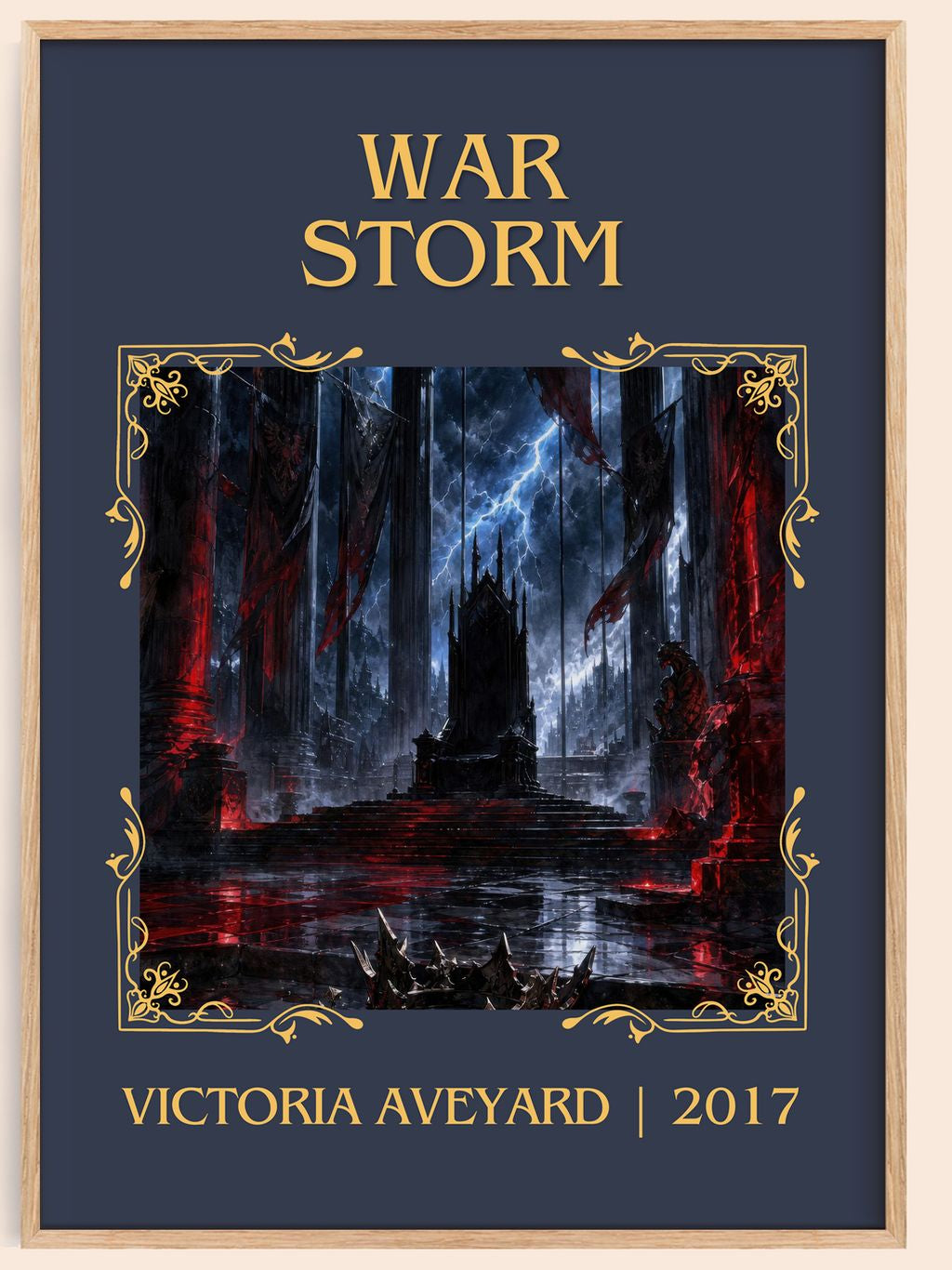 War Storm Classic Book Art Print by Victoria Aveyard – book poster