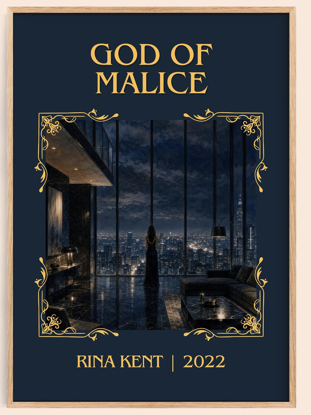 God of Malice Classic Book Art Print by Rina Kent – book poster