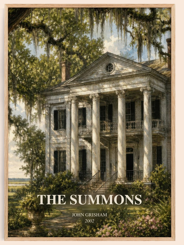 The Summons Book Watercolour Illustration by John Grisham