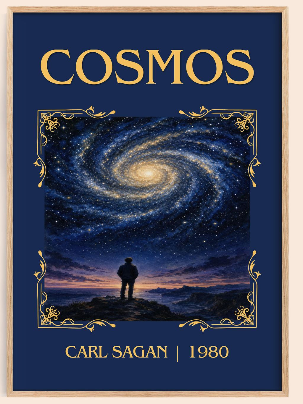 Cosmos Classic Book Art Print by Carl Sagan – book poster