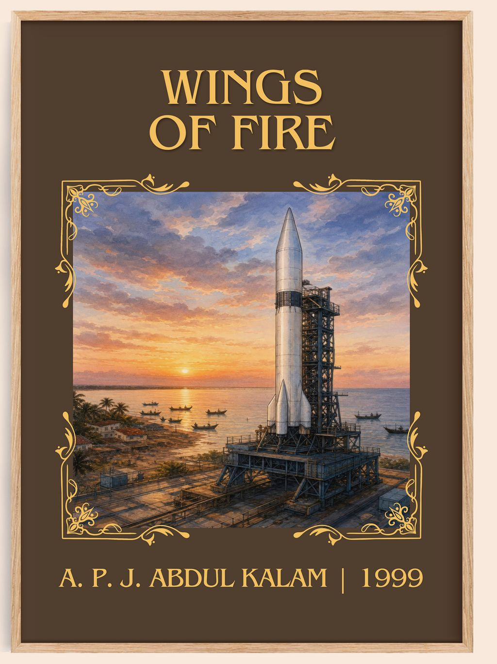 Wings of Fire Classic Book Art Print by A. P. J. Abdul Kalam – book poster