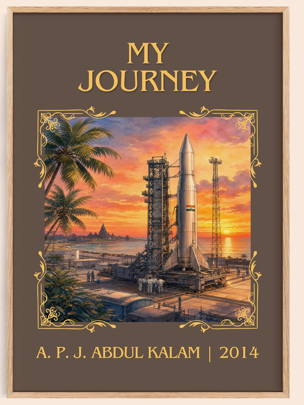 My Journey Classic Book Art Print by A. P. J. Abdul Kalam – book poster