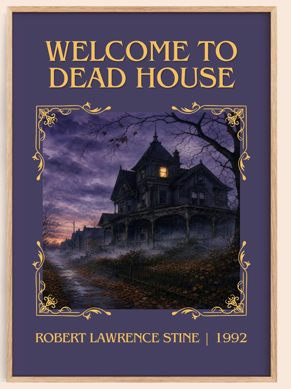 Welcome to Dead House Classic Book Art Print by Robert Lawrence Stine – book poster
