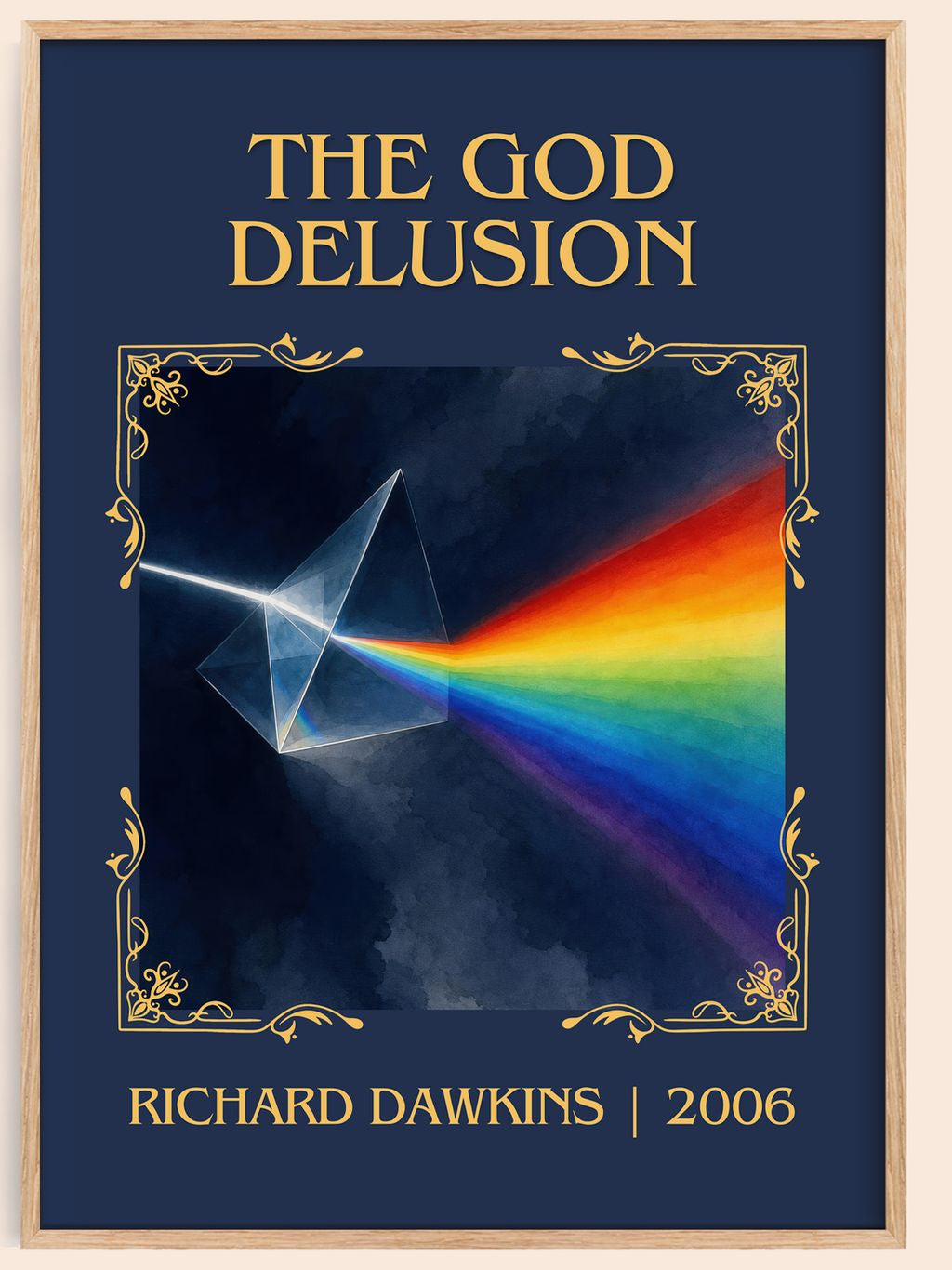 The God Delusion Classic Book Art Print by Richard Dawkins – book poster