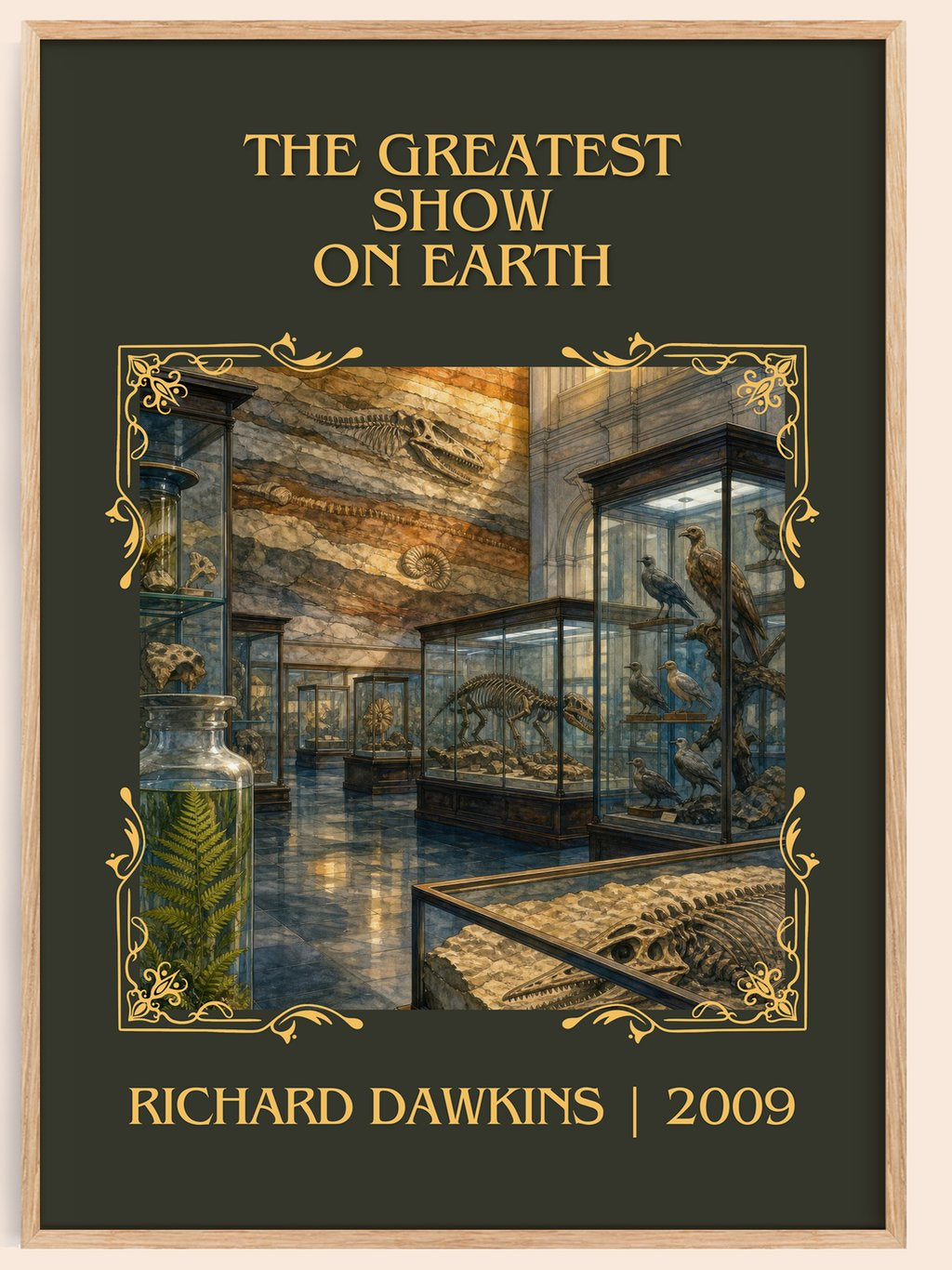 The Greatest Show on Earth Classic Book Art Print by Richard Dawkins – book poster