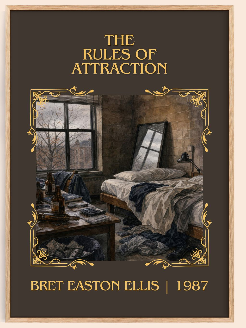 The rules of attraction Classic Book Art Print by Bret Easton Ellis – book poster