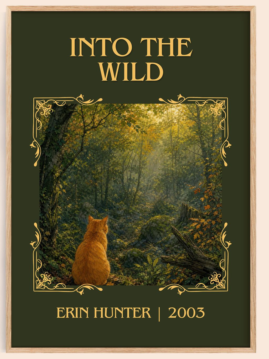 Into the Wild Classic Book Art Print by Erin Hunter – book poster