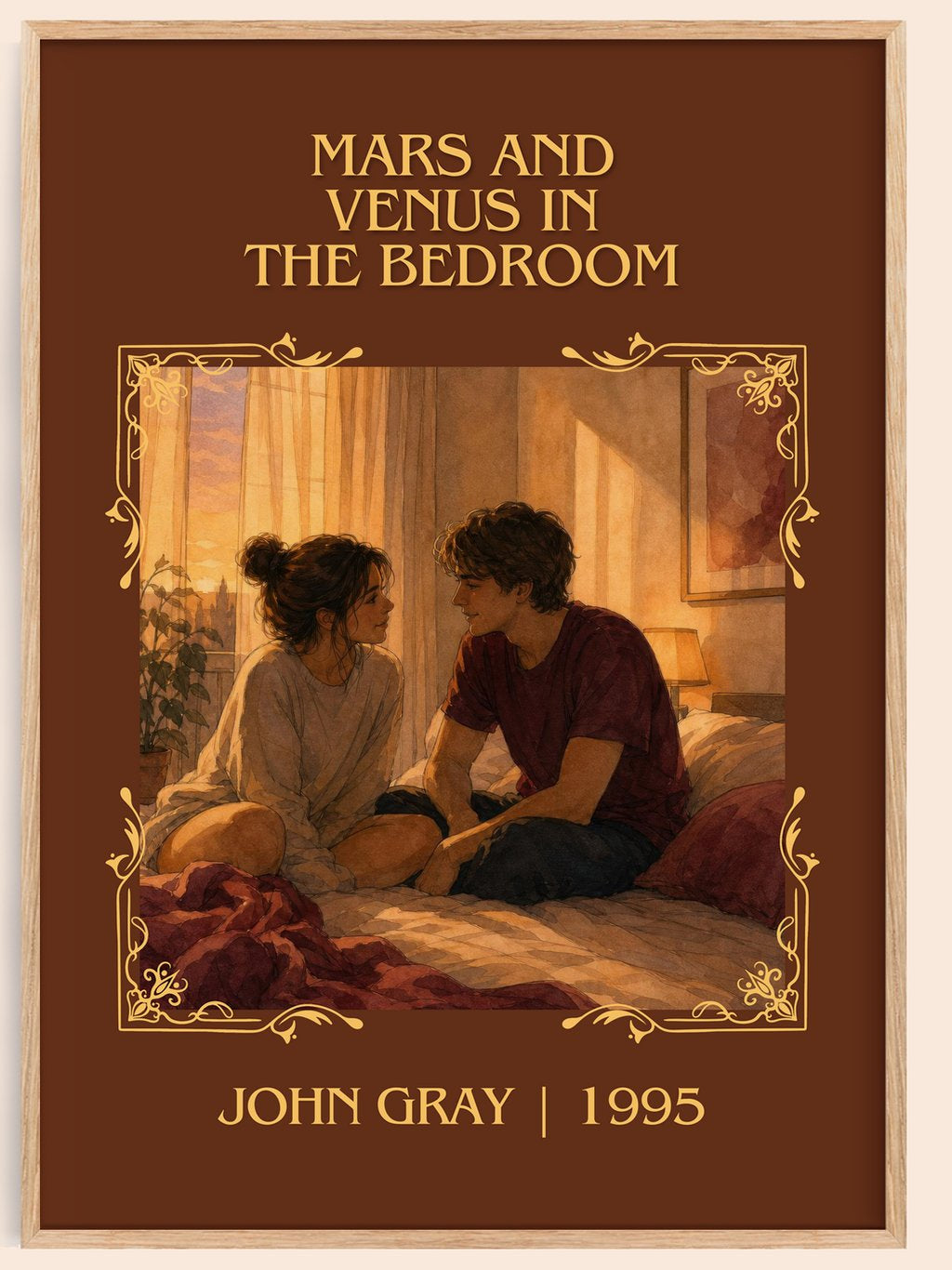 Mars and Venus in the bedroom Classic Book Art Print by John Gray – book poster