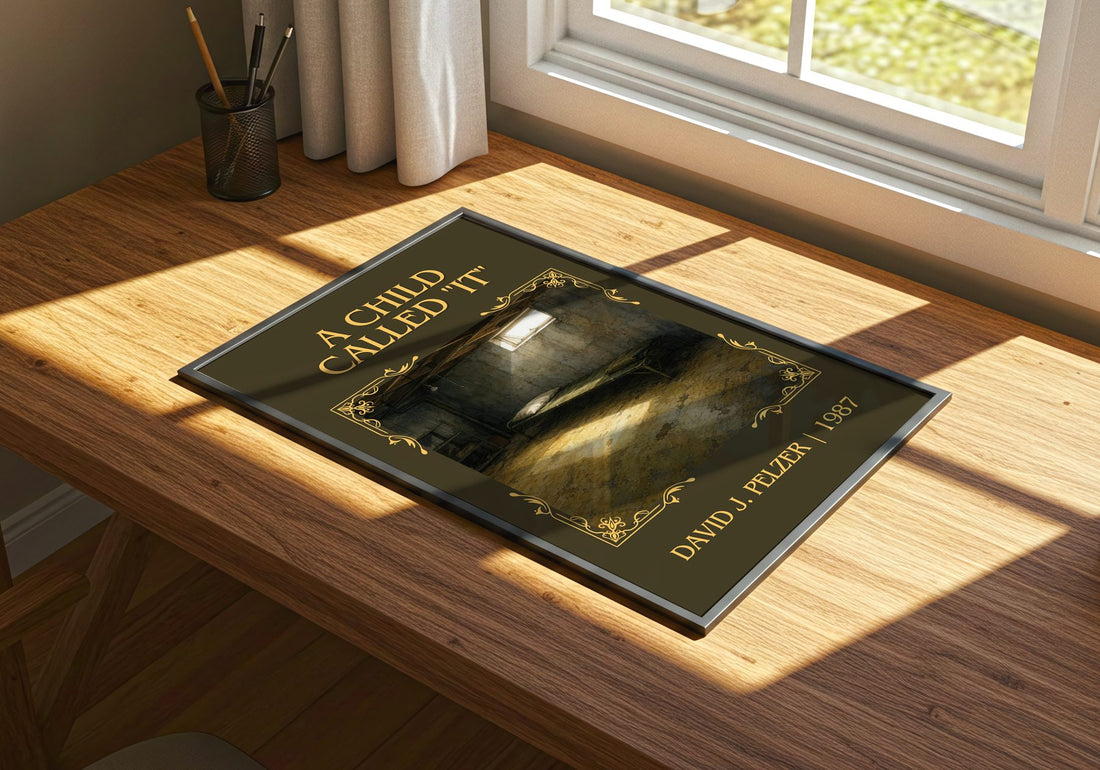 A child called "it" Classic Book Art Print by David J. Pelzer – print on a sunlit desk