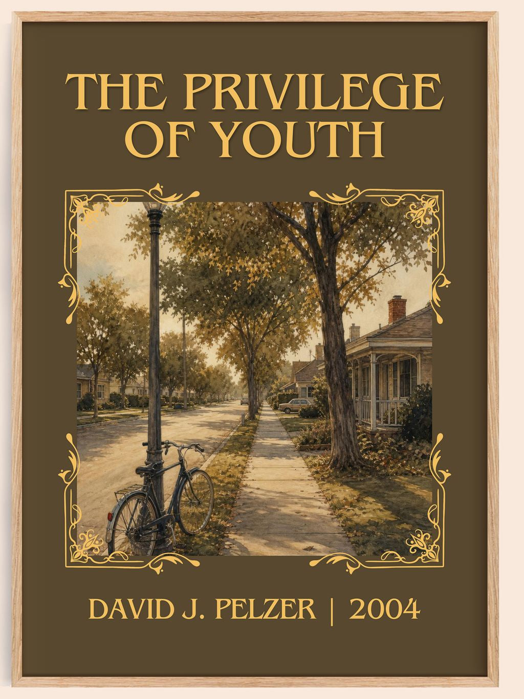 The Privilege of Youth Classic Book Art Print by David J. Pelzer – book poster