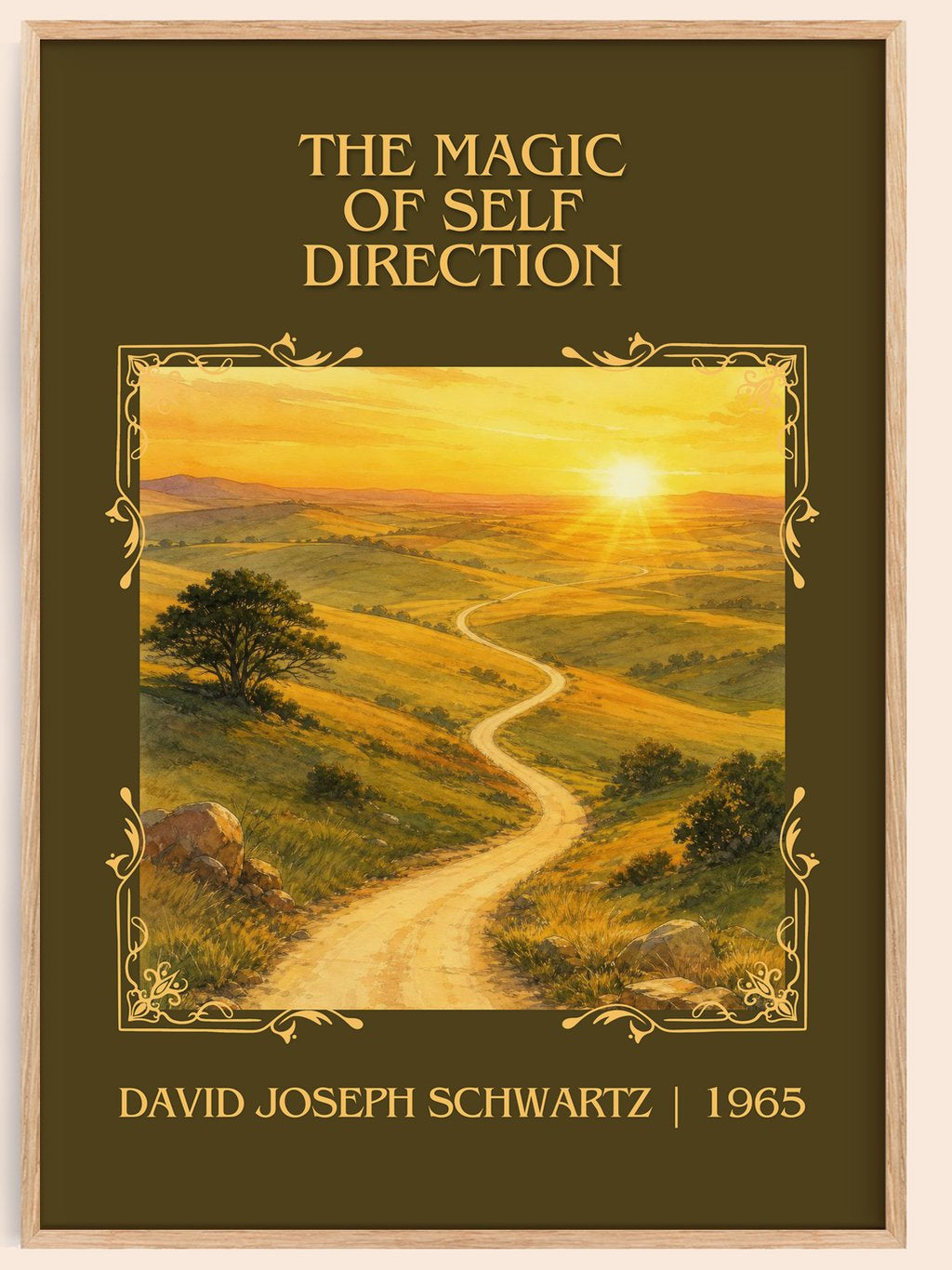Magic of Self Direction Classic Book Art Print by D. Schwartz – book poster