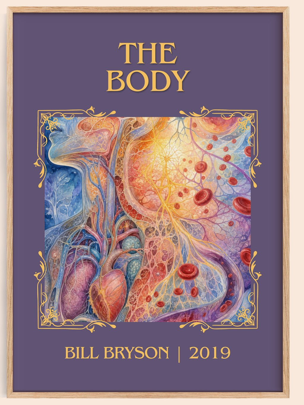The Body Classic Book Art Print by Bill Bryson – book poster