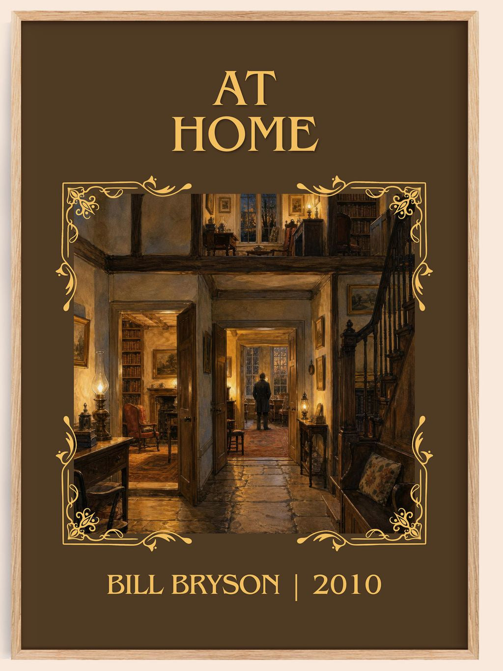 At Home Classic Book Art Print by Bill Bryson – book poster