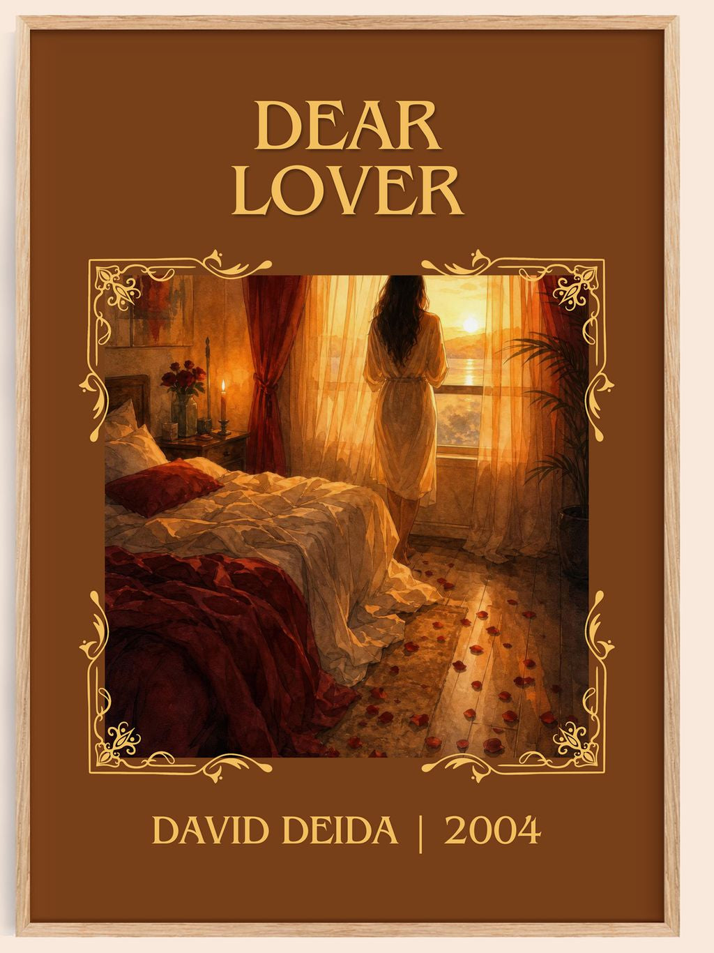 Dear Lover Classic Book Art Print by David Deida – book poster