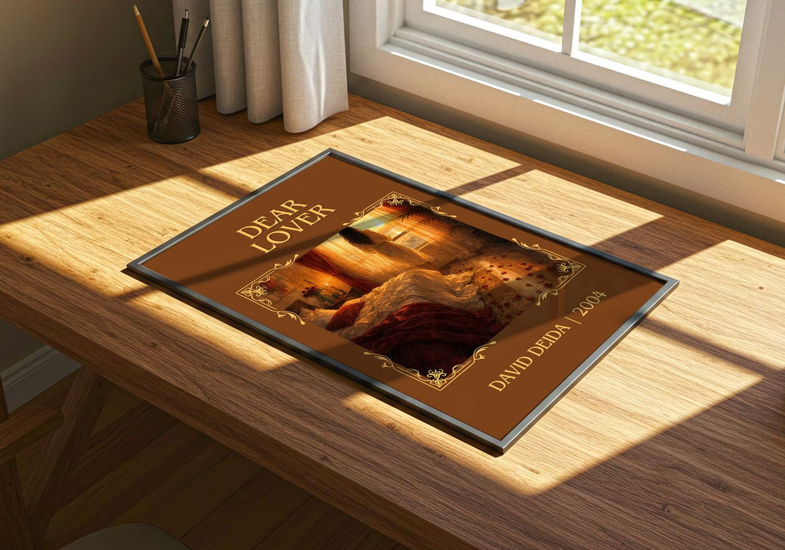 Dear Lover Classic Book Art Print by David Deida – print on a sunlit desk