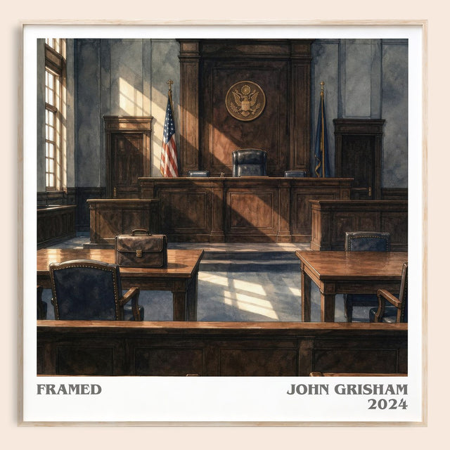 Framed Literary Art Print by John Grisham