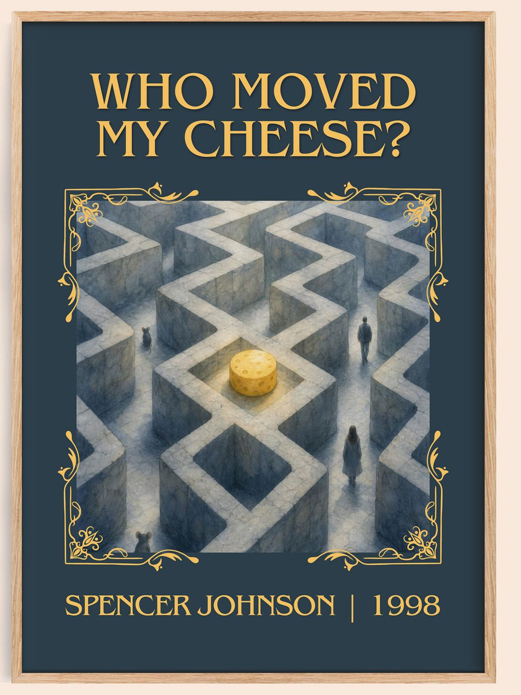 Who Moved My Cheese? Classic Book Art Print by Spencer Johnson – book poster