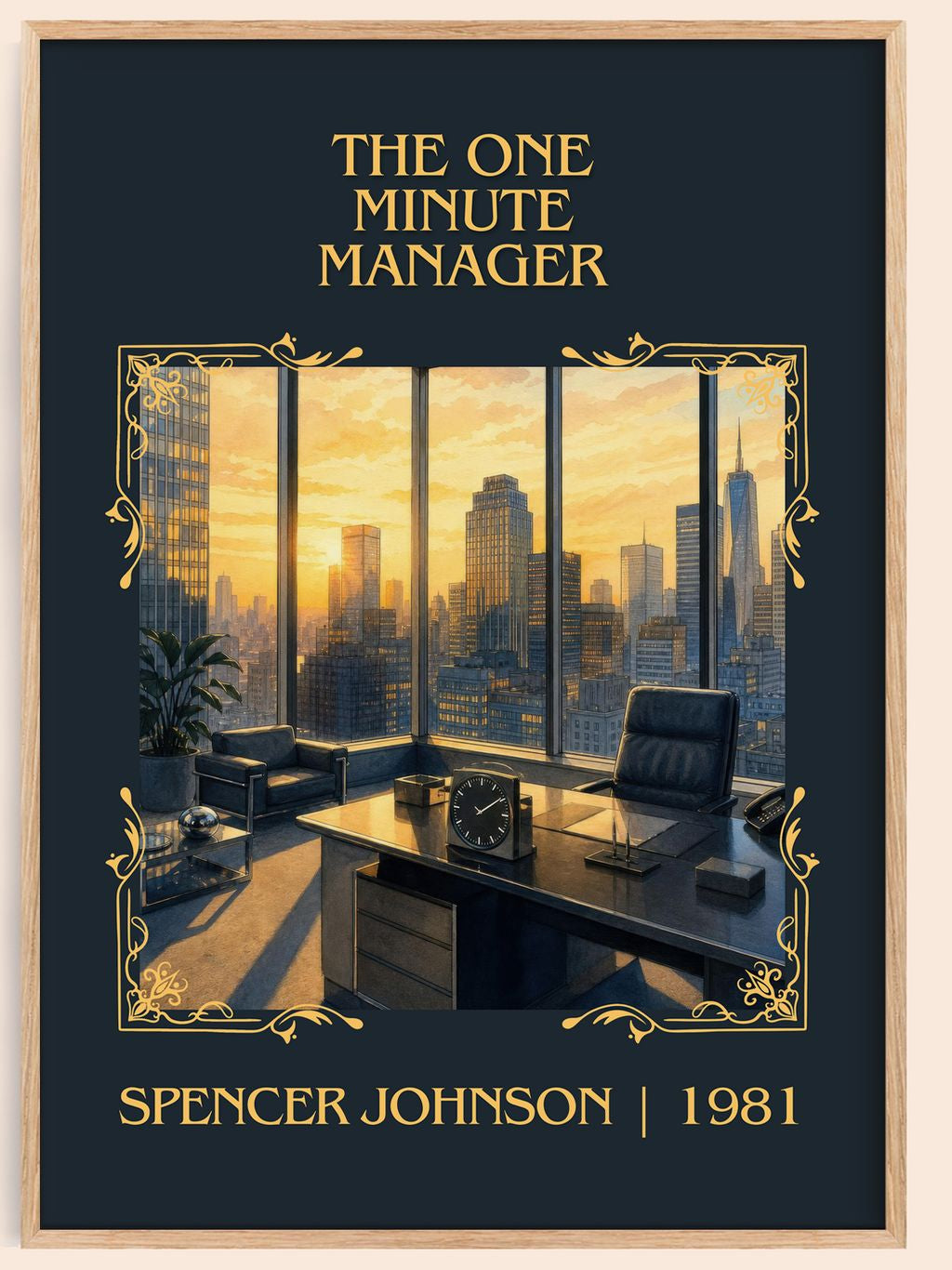 The one minute manager Classic Book Art Print by Spencer Johnson – book poster