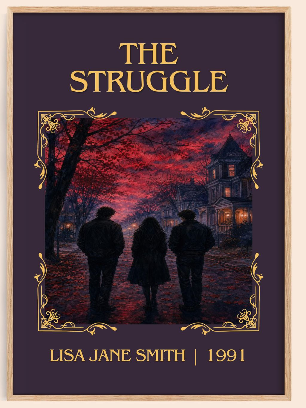 The Struggle Classic Book Art Print by Lisa Jane Smith – book poster