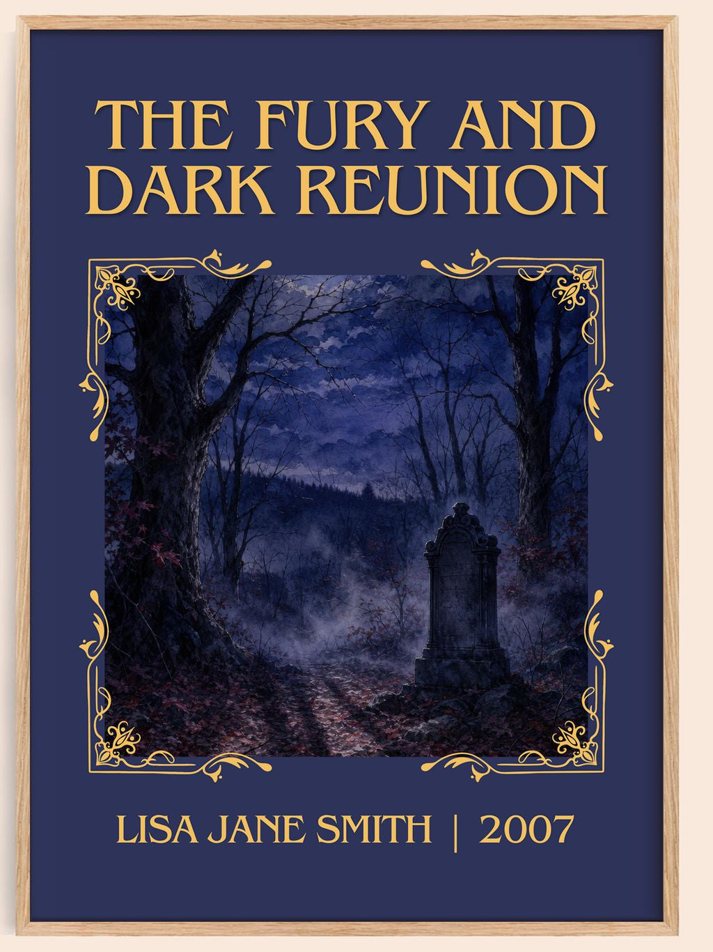 The Fury and Dark Reunion Classic Book Art Print by Lisa Jane Smith – book poster
