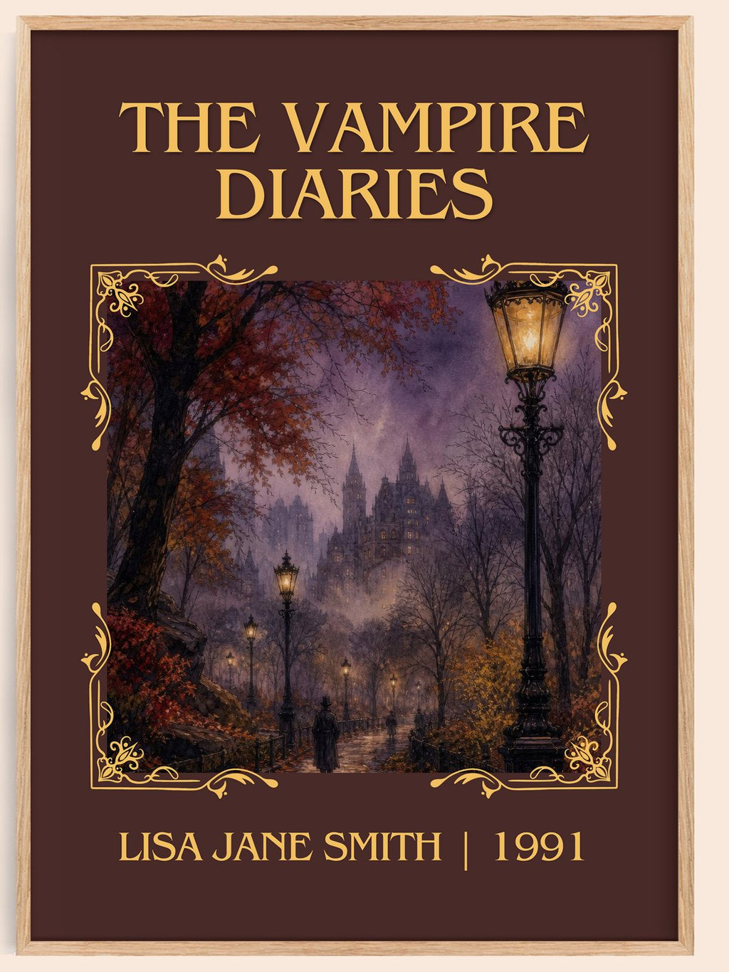 The Vampire Diaries Classic Book Art Print by Lisa Jane Smith – book poster