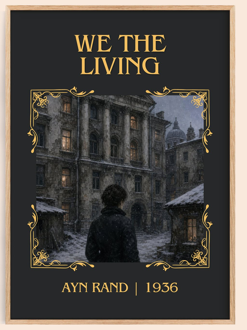 We the living Classic Book Art Print by Ayn Rand – book poster