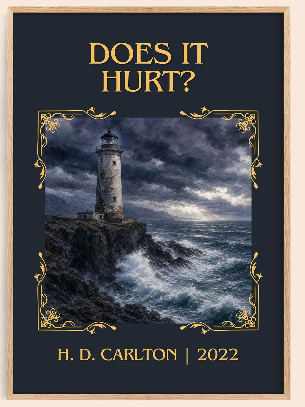 Does It Hurt? Classic Book Art Print by H. D. Carlton – book poster