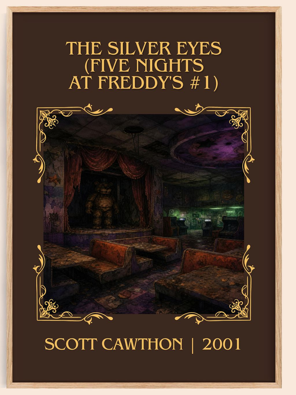 The Silver Eyes (Five Nights At Freddy's #1) Classic Book Art Print by Scott Cawthon – book poster
