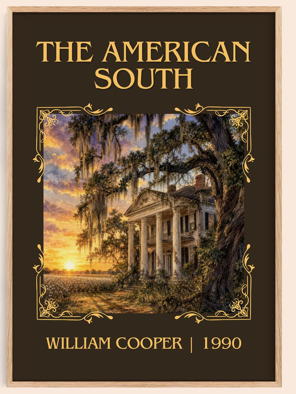 The American South Classic Book Art Print by William Cooper – book poster