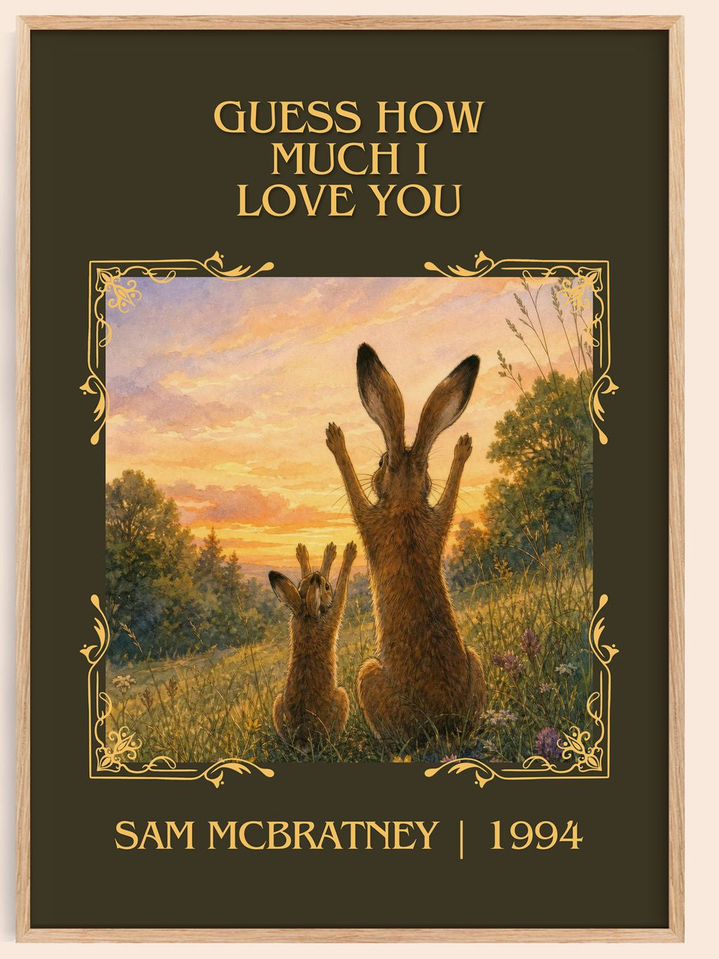 Guess How Much I Love You Classic Book Art Print by Sam McBratney – book poster