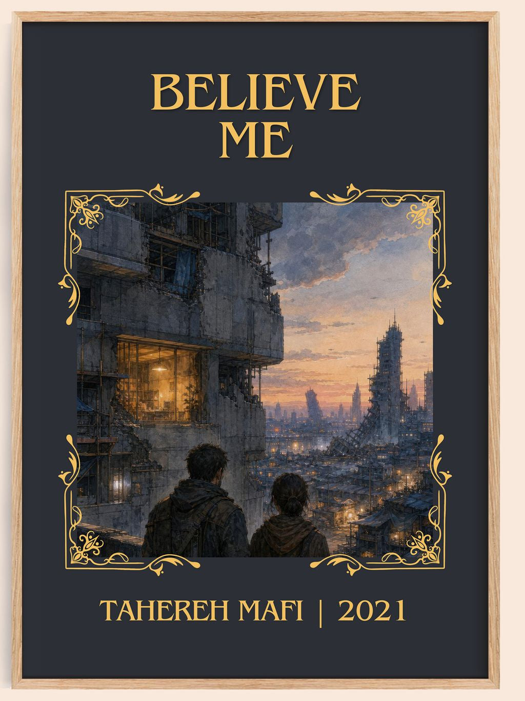 Believe Me Classic Book Art Print by Tahereh Mafi – book poster