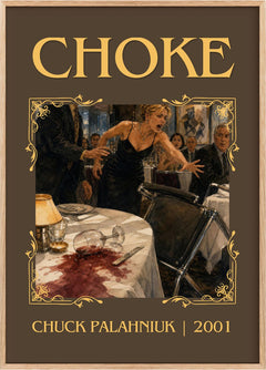 Choke Classic Book Art Print by Chuck Palahniuk