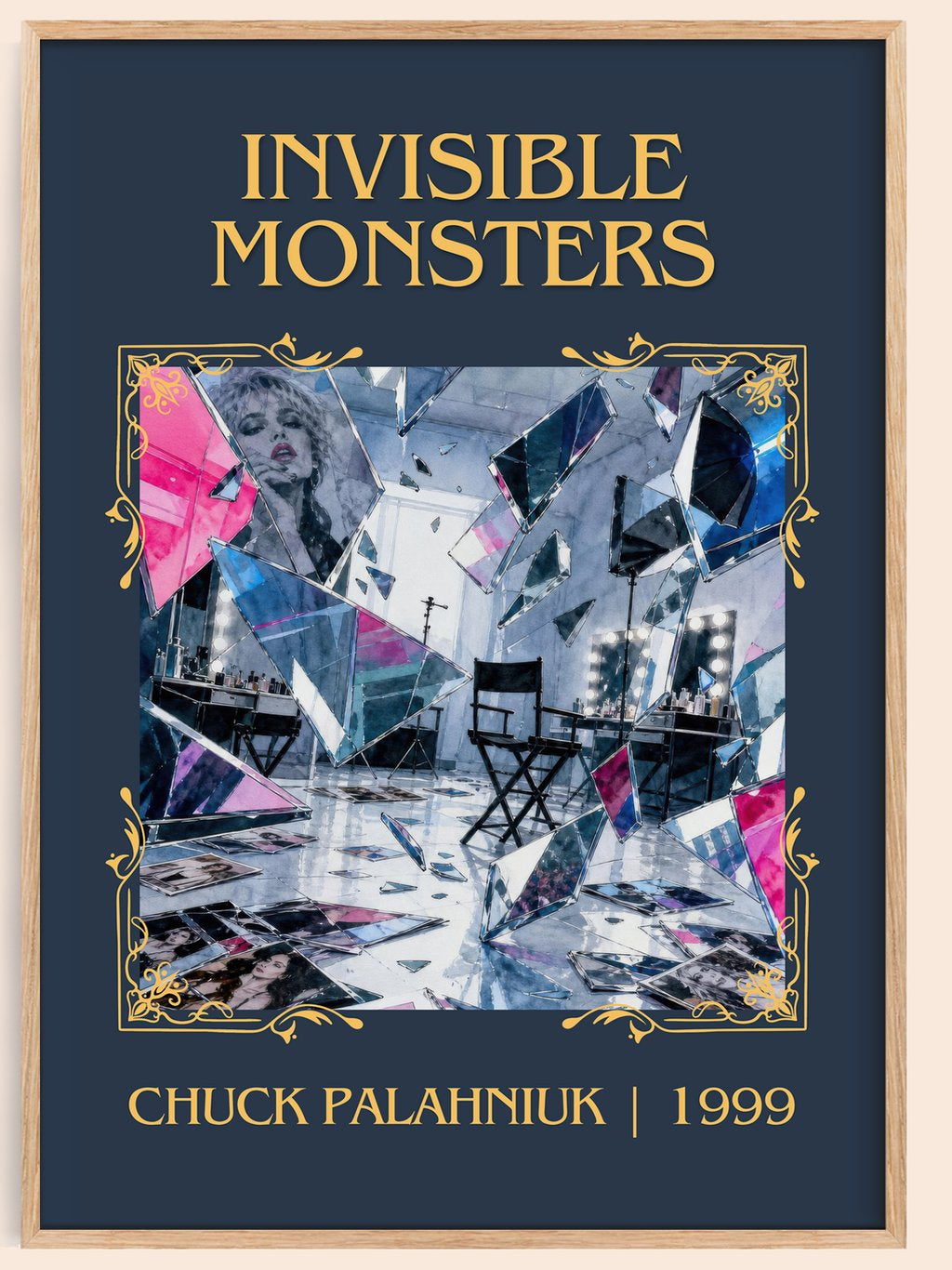 Invisible Monsters Classic Book Art Print by Chuck Palahniuk – book poster