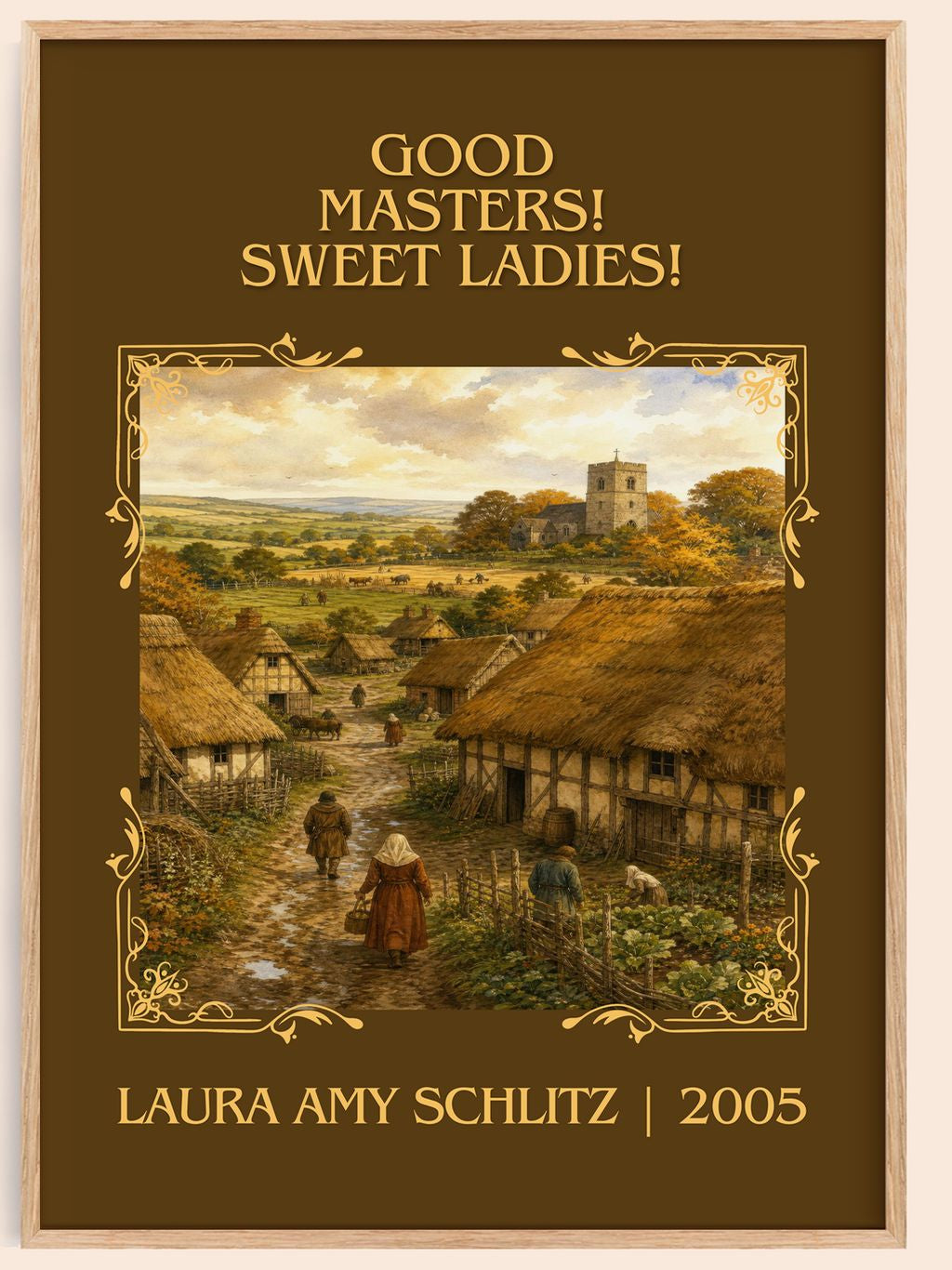 Good Masters! Sweet Ladies! Classic Book Art Print by L. Schlitz – book poster